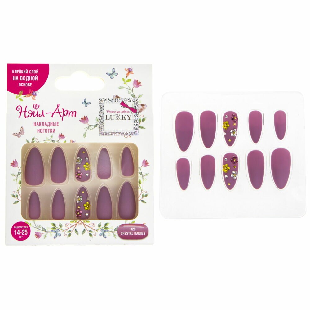 Ногти накладные Cristal Daisies Lukky - фото 1