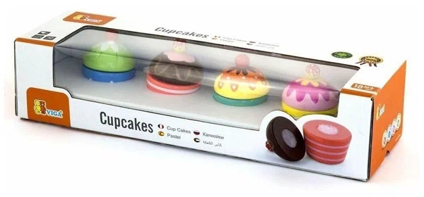 Продукты деревянные Пирожные с липучками VIGA - фото 1