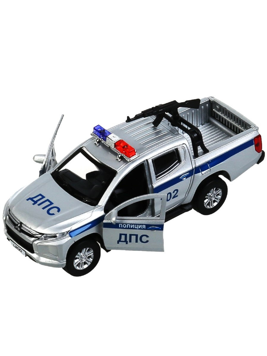 Модель мет. MITSUBISHI L200 PICKUP Полиция ТЕХНОПАРК - фото 1