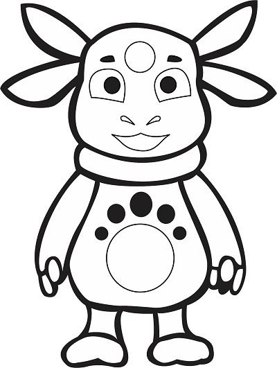 Трафарет Лунтик А5 - фото 1