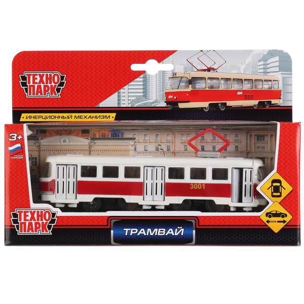 Модель мет. Трамвай 16,5см ТЕХНОПАРК - миниатюра 2