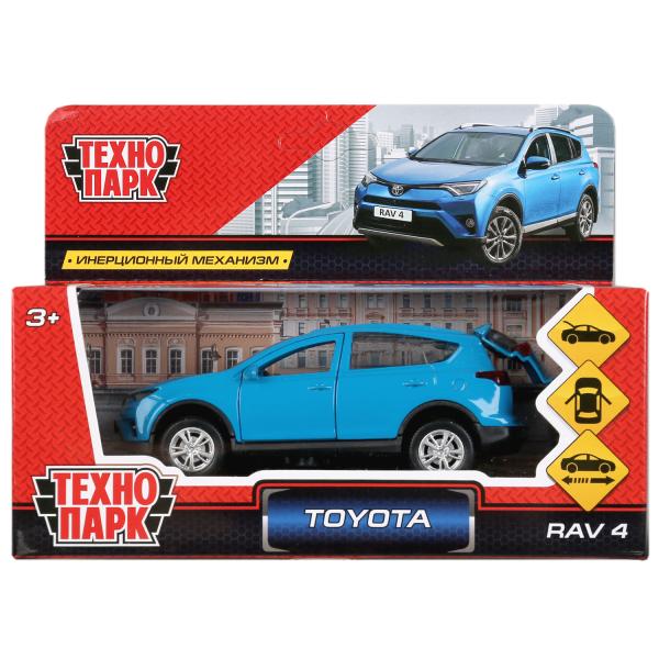 Модель мет. TOYOTA RAV4 син. 12 см ТЕХНОПАРК - фото 1