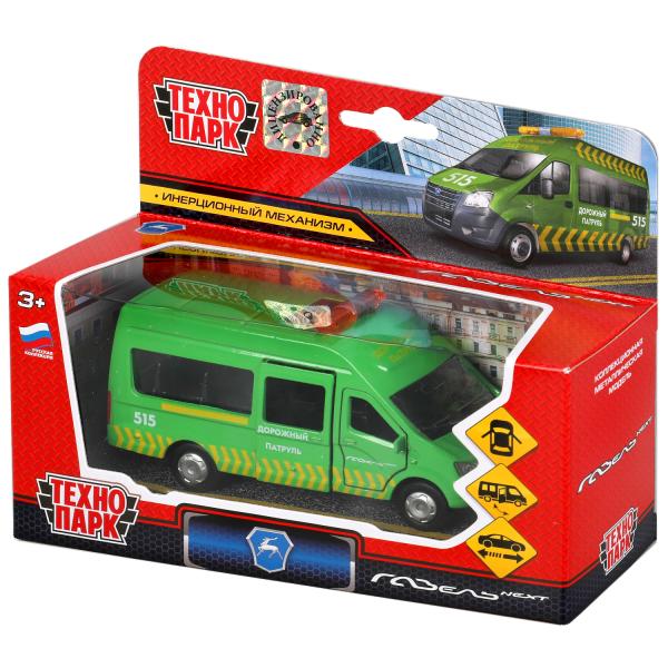 Модель мет. ГАЗЕЛЬ NEXT патруль 12 см ТЕХНОПАРК SB-18-19-TR-WB - миниатюра 2