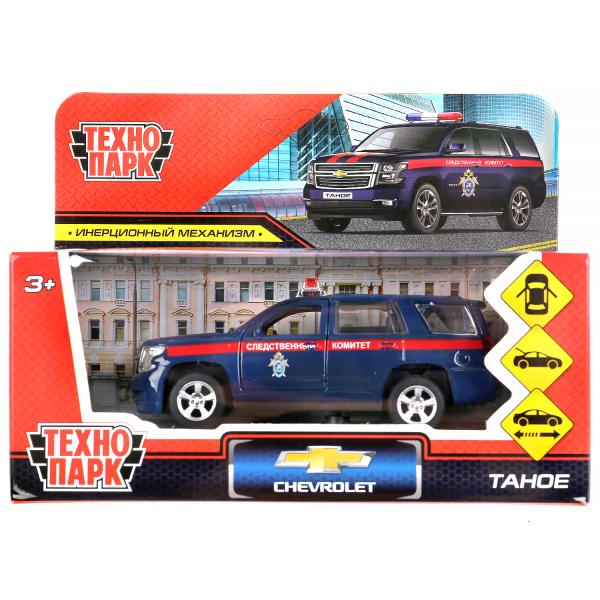 Модель мет. CHEVROLET TAHOE следств. комитет 12см ТЕХНОПАРК TAHOE-12COM-BU - фото 1