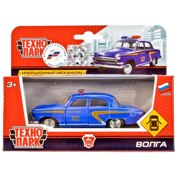 Модель мет. ГАЗ. ВОЛГА 21 милиция 6405С ТЕХНОПАРК - фото 1