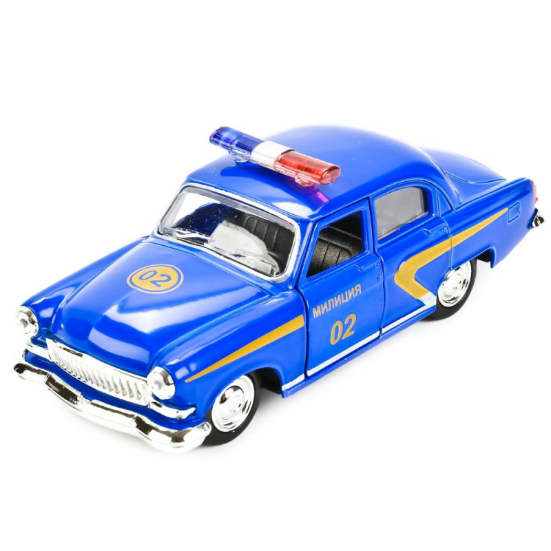 Модель мет. ГАЗ. ВОЛГА 21 милиция 6405С ТЕХНОПАРК - миниатюра 2