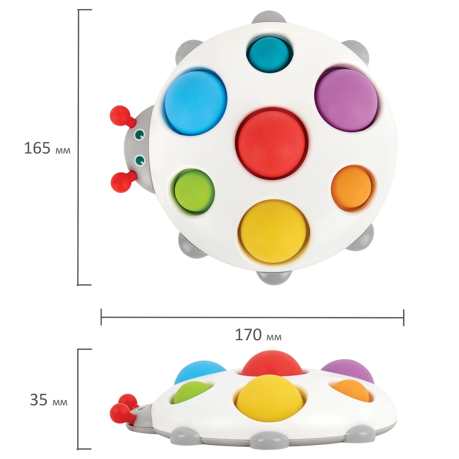 Игрушка тактильная Букашка Bambox Baby - миниатюра 3