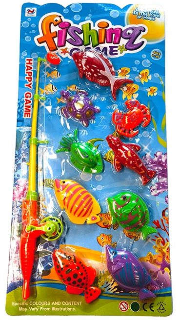 Рыбалка удочка + 9 рыбок - фото 1