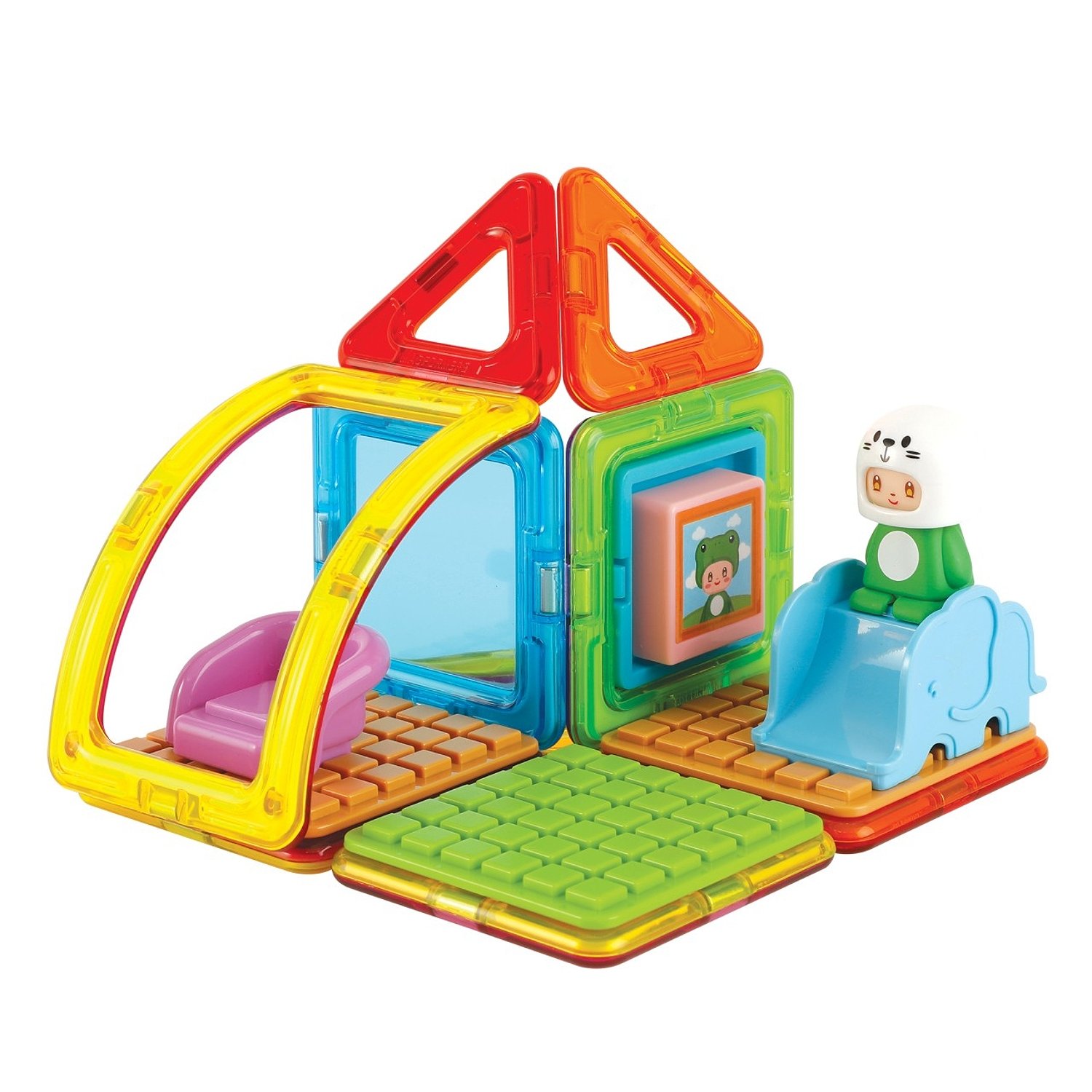 Конструктор магнитный Магформерс Cube House Frog 20д. - миниатюра 3