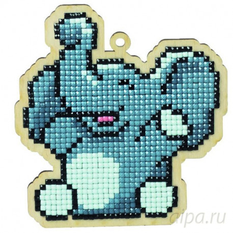 Мозаика стразами Подвеска Слоник - фото 1