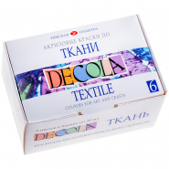 Краски по ткани Decola 6цв. - фото 1