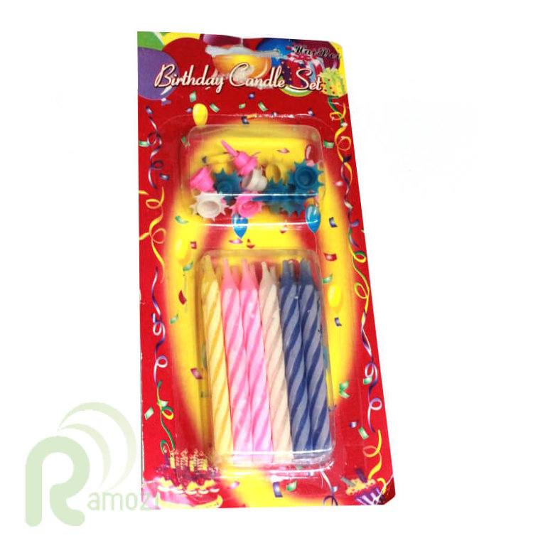 Свечи д/торта с под. 12шт. - фото 1