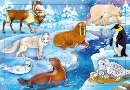 Пазл В снегах 24дет. Геодом - фото 1