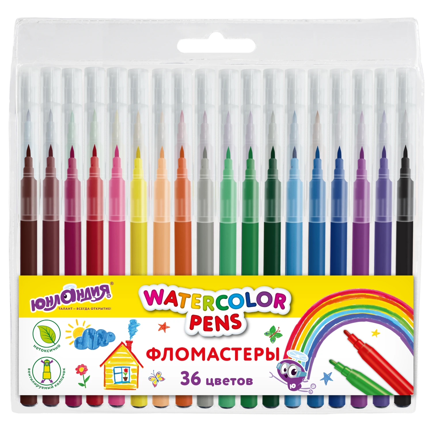 Фломастеры 36цв Классные ЮНЛАНДИЯ - фото 1
