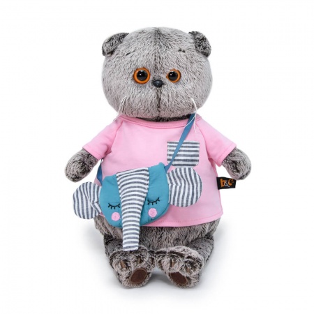 Басик в футболке и с сумочкой-слоник - фото 1