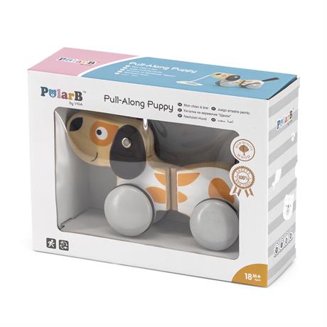 Каталка деревянная Щенок на веревке VIGA - фото 1