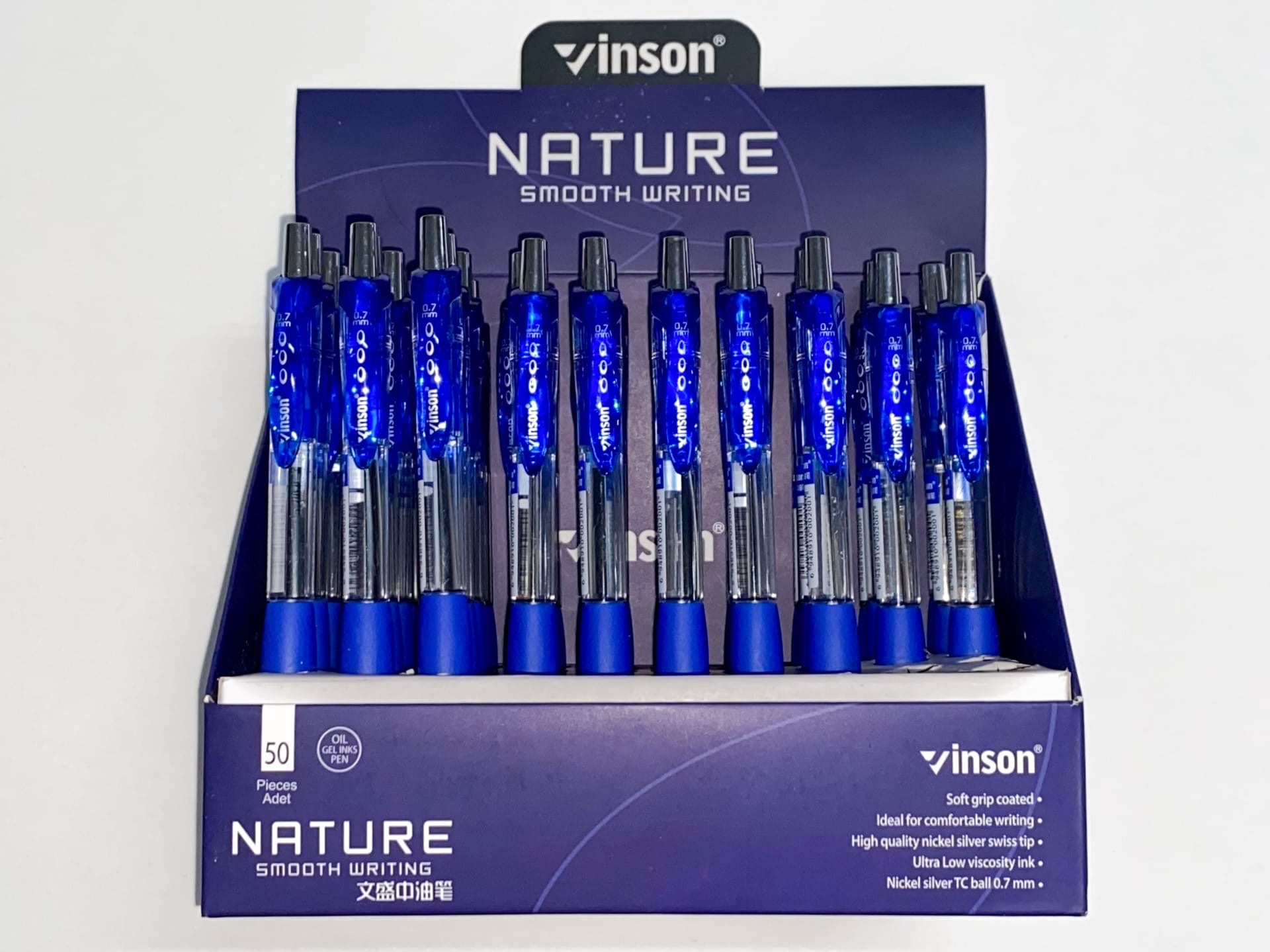 Ручка шариковая синяя автомат Schreiber (50) - фото 1