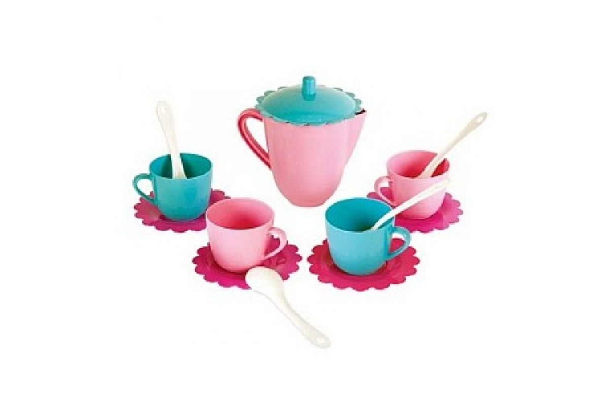 Посуда набор Зайка 14 предм. в сум. - фото 1