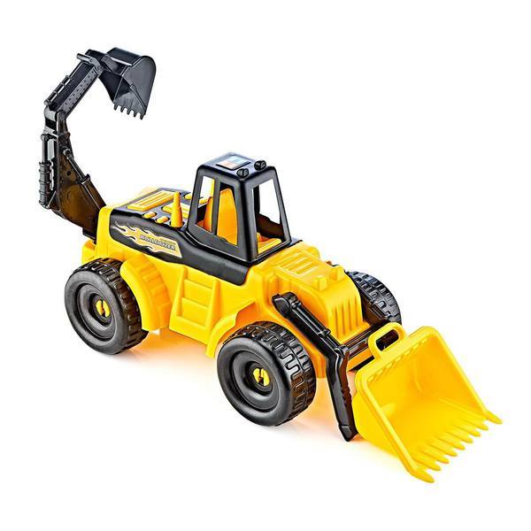Автомобиль Экскаватор с ковшом и грейдером - фото 1