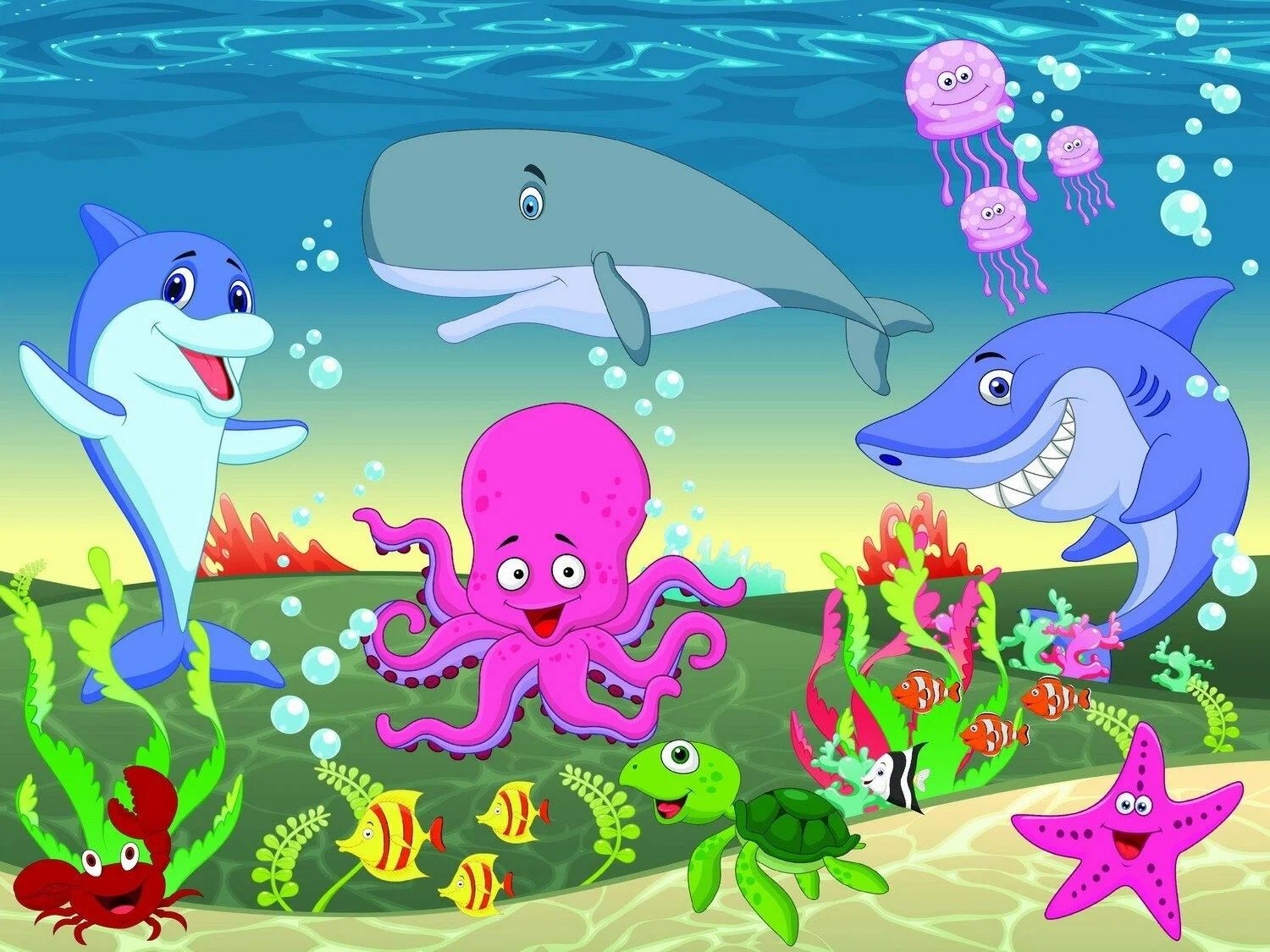 Пазл 3D Жизнь океана 48дет. - фото 1