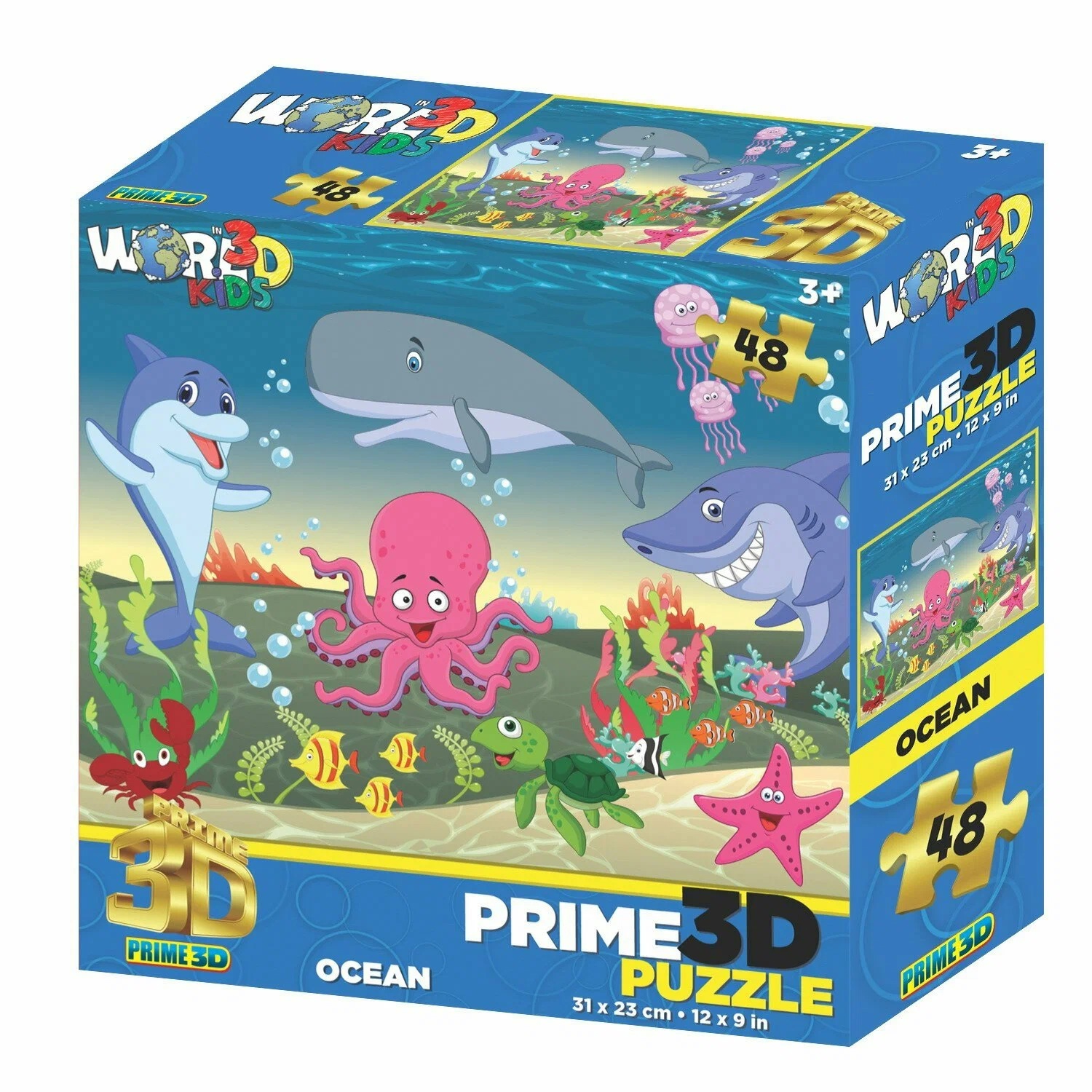 Пазл 3D Жизнь океана 48дет. - миниатюра 2