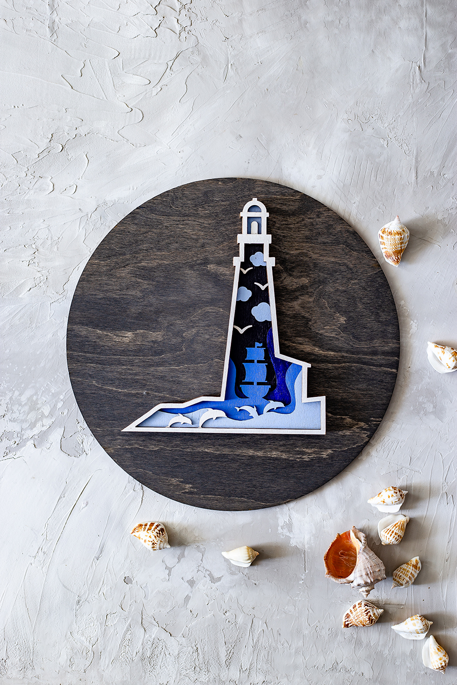 Роспись по дереву Маяк - ночник серия Море Dobrika - миниатюра 2
