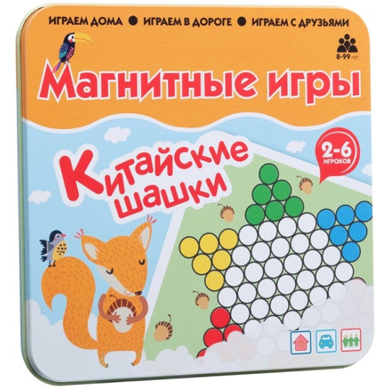 Настольная игра магнитная Китайские шашки - фото 1