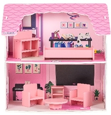 Дом для кукол с мебелью деревянный Роззи - фото 1