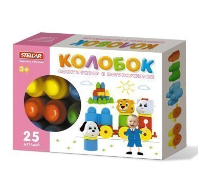 Конструктор блочный Колобок 25д. Стеллар - фото 1