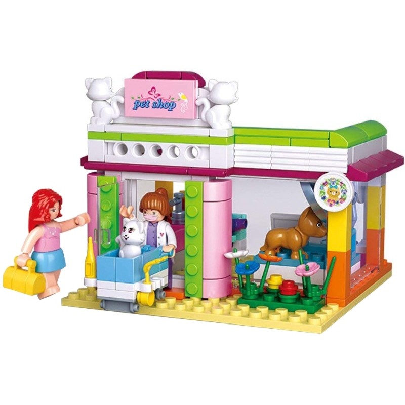 Конструктор СЛУБАН Зоосалон 195 дет. - фото 1