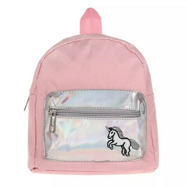 Рюкзак дошкольный Единорог сереб. - фото 1