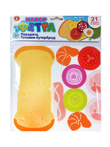 Игра развивающая на липучках Поварята Готовим бутерброд ДК - фото 1