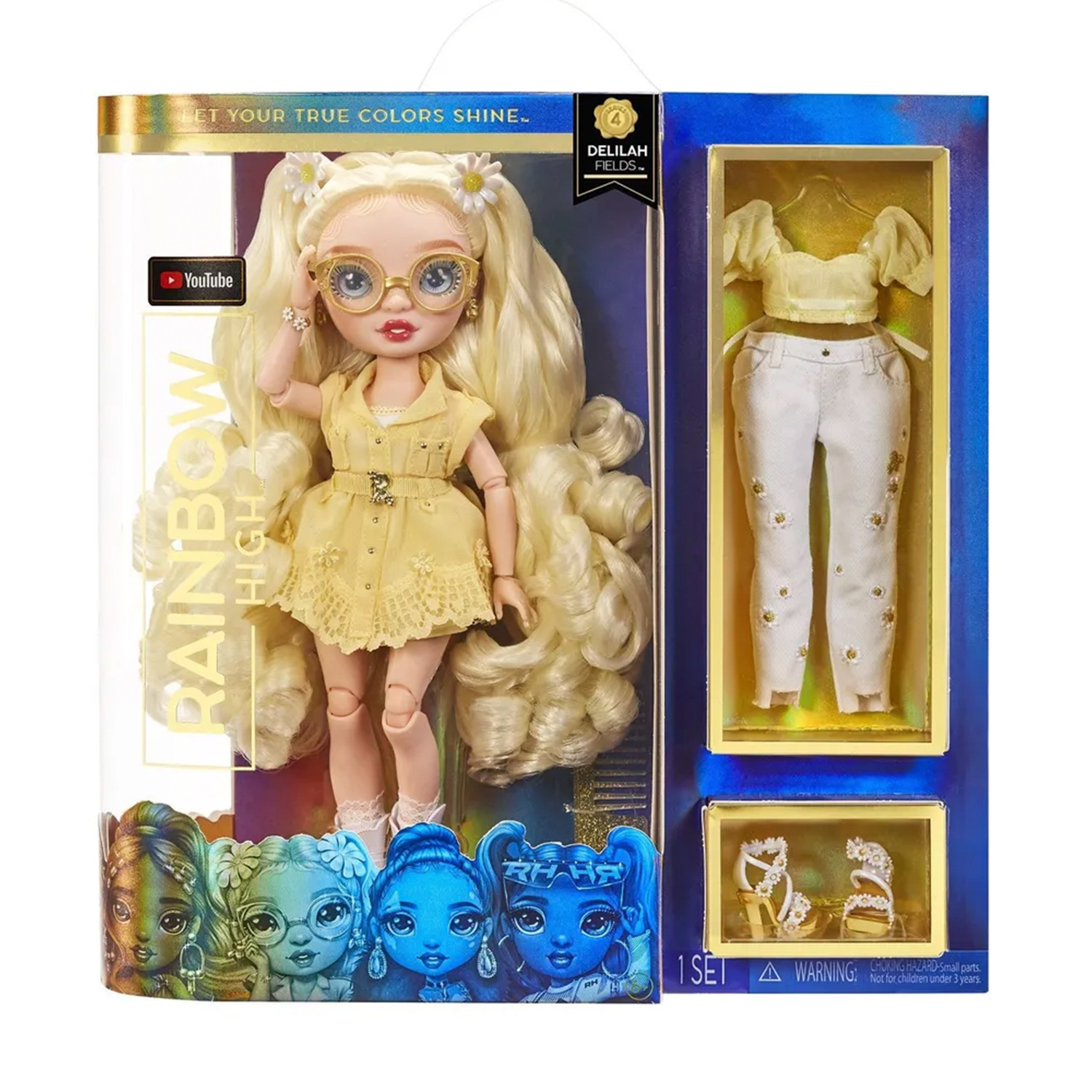 Кукла 28 см Делайла Филдс желтая Рейнбоу Хай - миниатюра 2