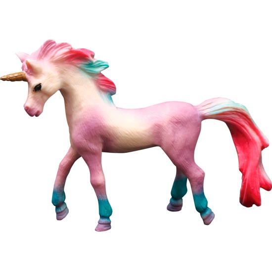 Жеребенок - единорог сиреневый с цвет. гривой - фото 1