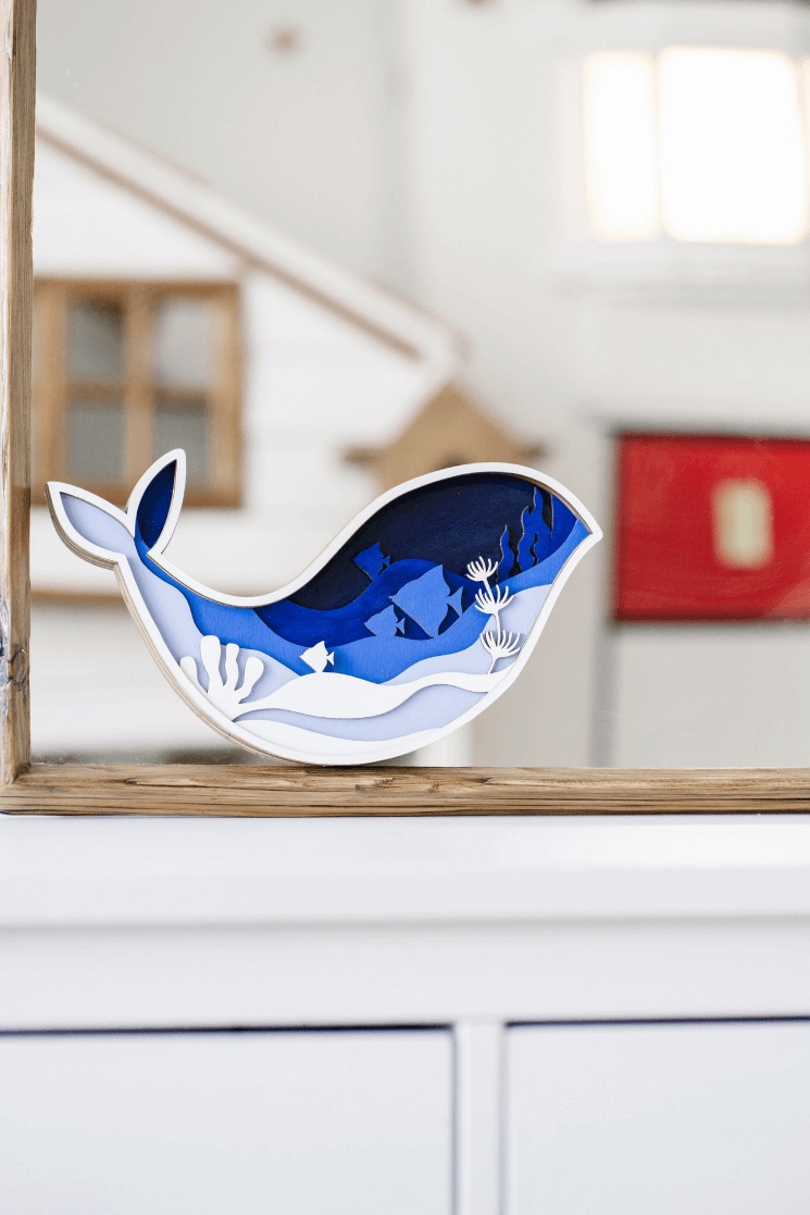 Роспись по дереву Синий кит серия Море Dobrika - фото 1