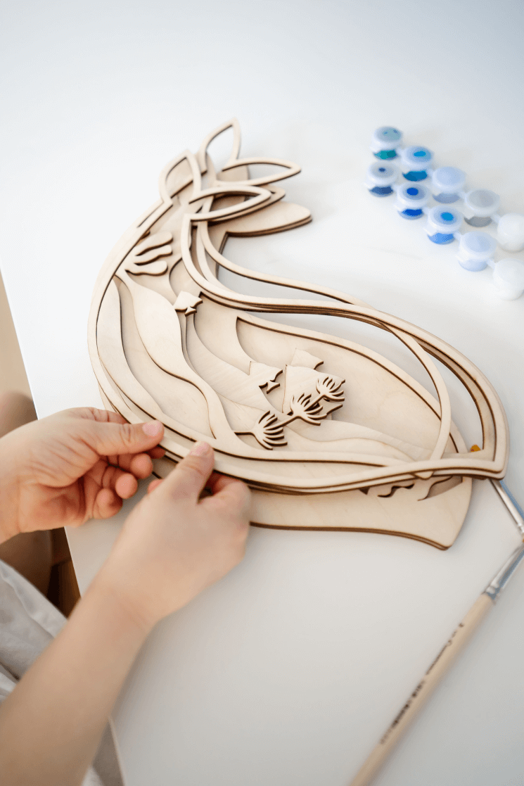 Роспись по дереву Синий кит серия Море Dobrika - миниатюра 3