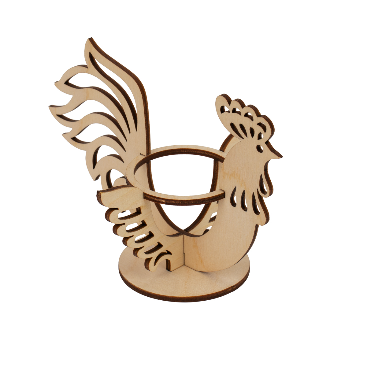 Роспись по дереву Подставка под яйцо Петушок Mr. Carving - фото 1