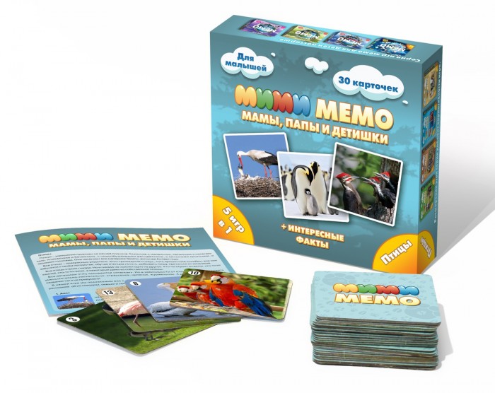 Настольная игра Ми-ми-мемо Птицы - миниатюра 2