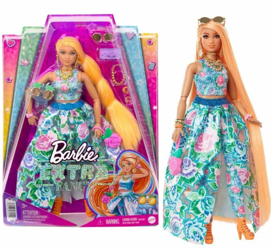 Кукла Барби в цветочном костюме Экстра HHN11/HHN14 - миниатюра 3