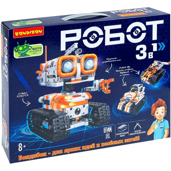 Опыт Робототехника Робот 3в1 Bondibon - миниатюра 3
