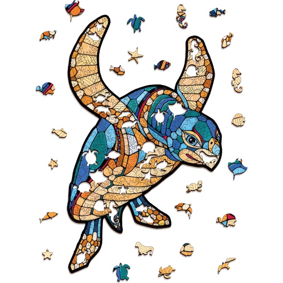 Пазл деревянный Морская черепаха 300 дет. EWA - фото 1