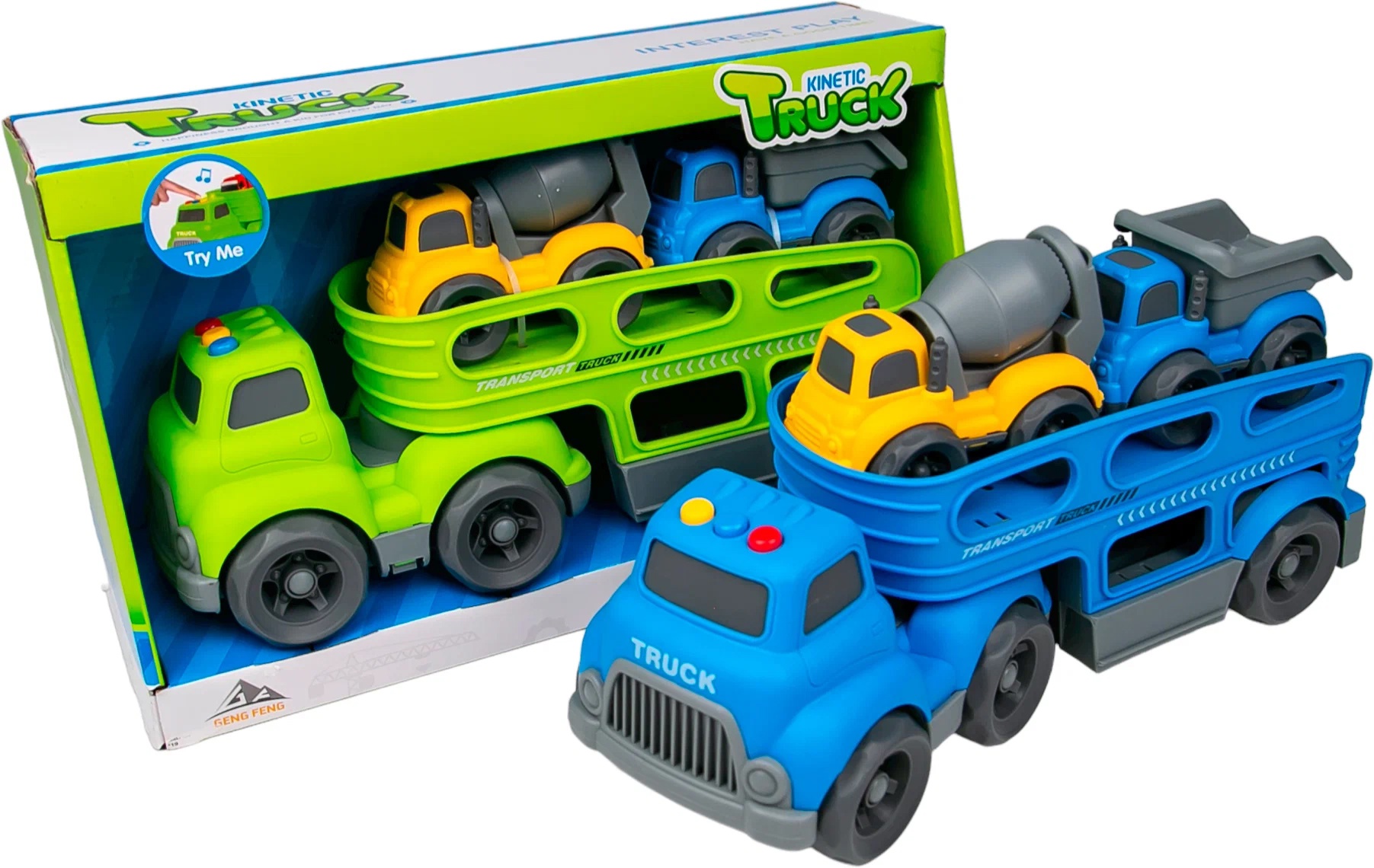 Машина Автовоз с машинками свет, звук - фото 1