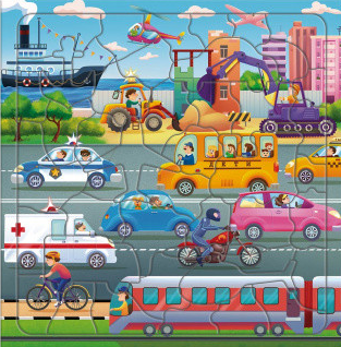 Пазл Транспорт 45дет. Геодом - фото 1