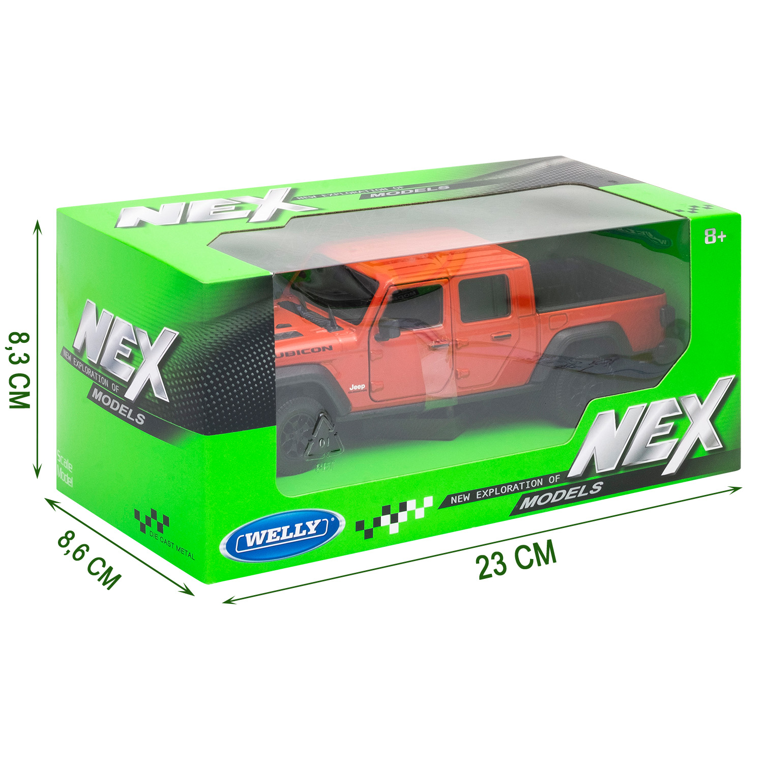 Машина металличесая Welly 1:24 Джип Гладиатор 2020, фото 2