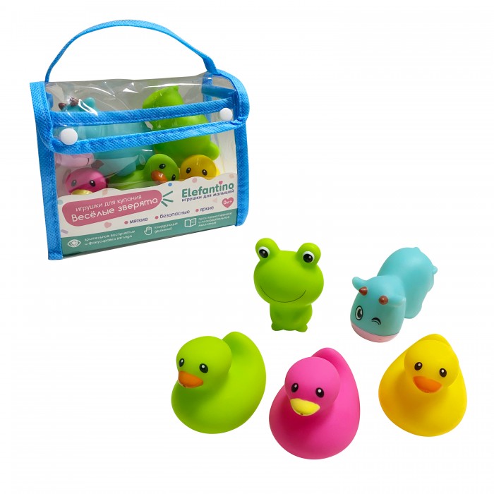 Игрушки для купания Животные 5шт. - фото 1