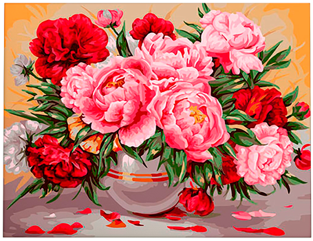Картина по номерам 40*50 Садовые пионы - фото 1