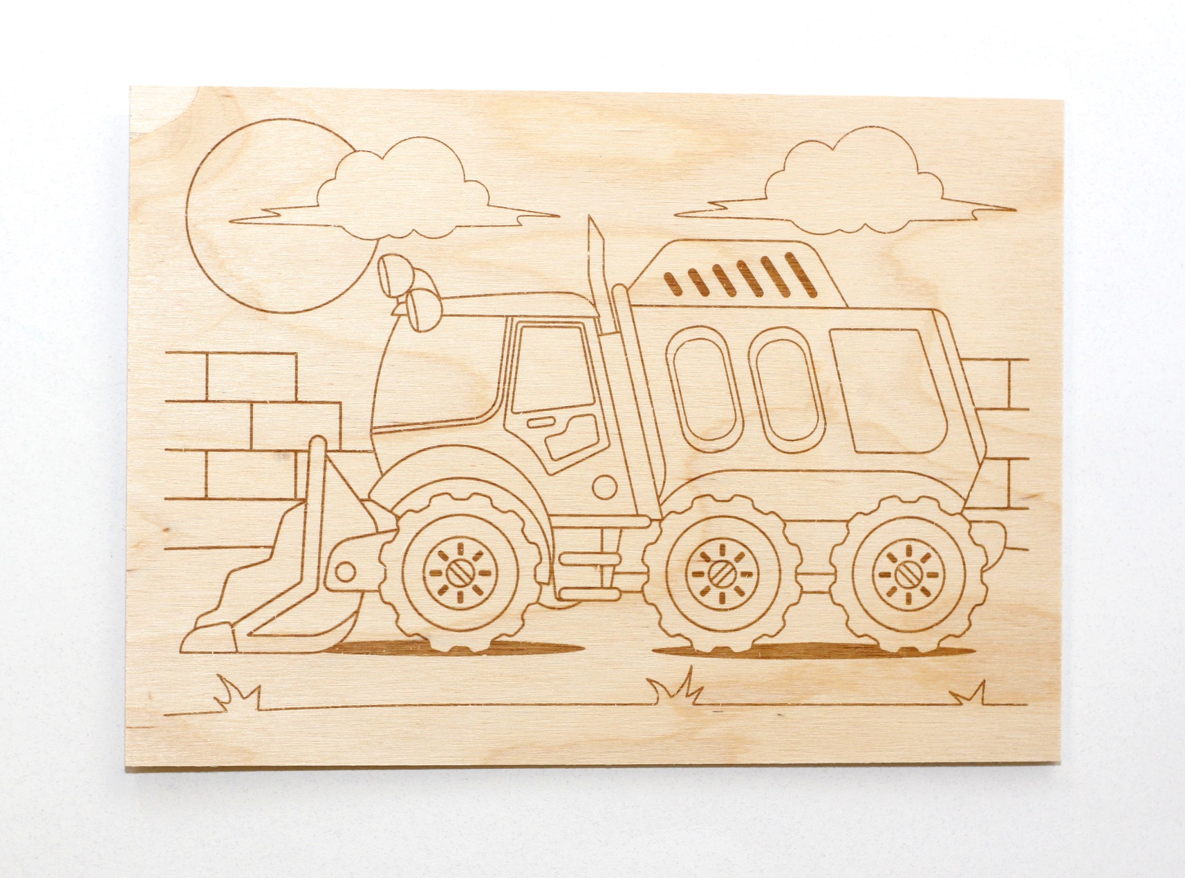 Доски для выжигания 5 шт. Спецтехника ДК - фото 1