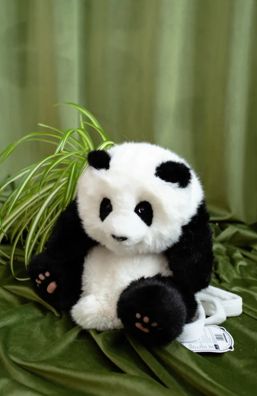 Мягкая игрушка Рюкзак Панда черно-белая Chongker - фото 1