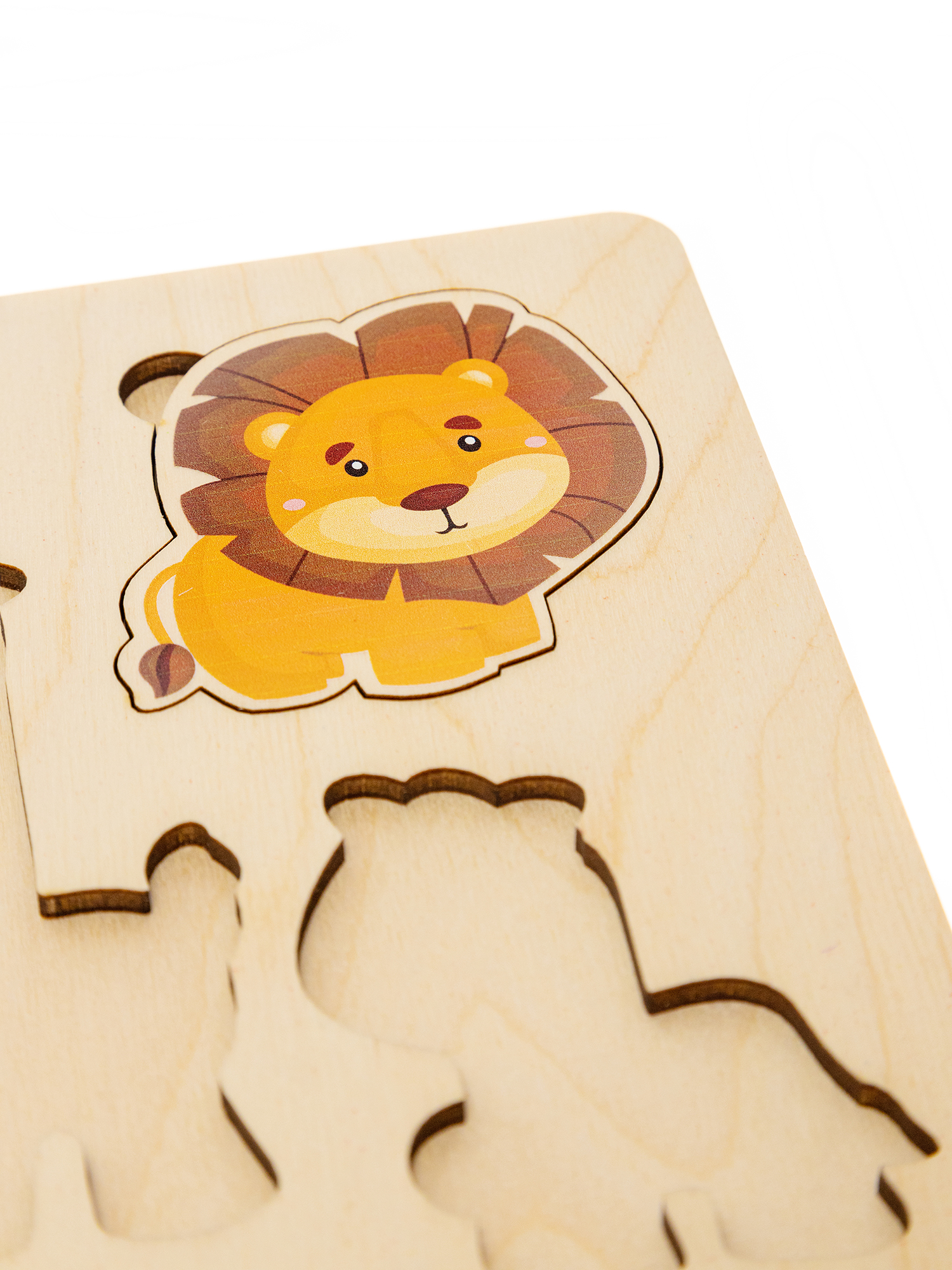 Пазл деревянный Дикие животные ДК - миниатюра 3