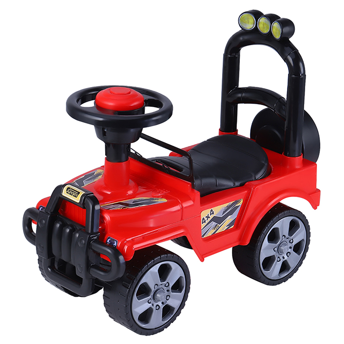 Каталка Толокар Внедорожник красн-черн. в/к - фото 1